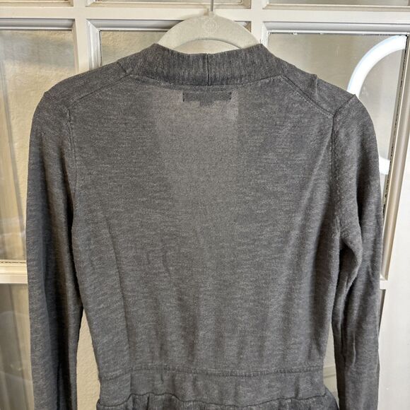 Banana Republic Cotton Linen Layered Bohemian Open Womens Front Cardigan XS - Picture 6 of 11